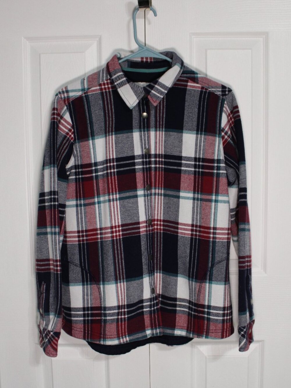 Orvis Fleece-Lined Pinnacle Plaid Flannel Jacket with Snap Front Closures